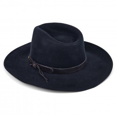 Kapelusze - Gårda Bowmont Crushable Wool felt Western hat (niebieski)