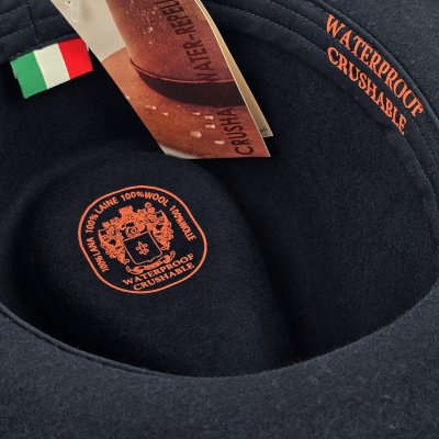 Kapelusze - Gårda Bowmont Crushable Wool felt Western hat (niebieski)