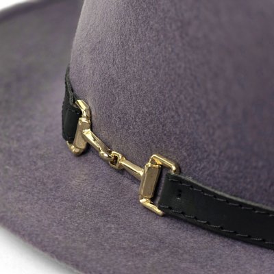 Kapelusze - Gårda Braga Wool felt Fedora (szary)