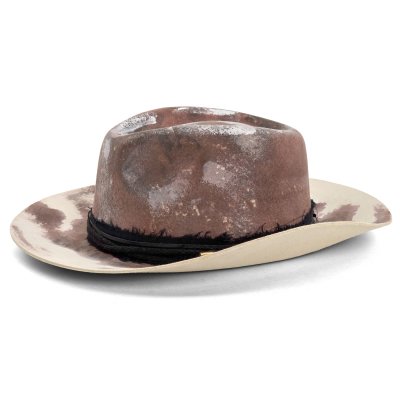 Kapelusze - Gårda Buchanan Distressed Fedora (brązowy)