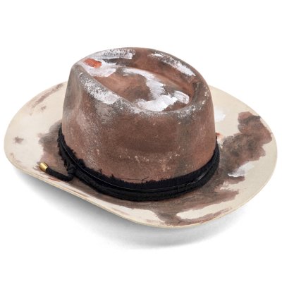 Kapelusze - Gårda Buchanan Distressed Fedora (brązowy)