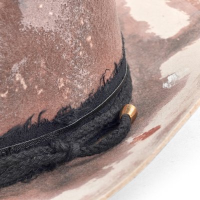 Kapelusze - Gårda Buchanan Distressed Fedora (brązowy)