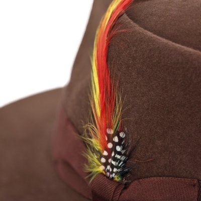 Kapelusze - Gårda Everett Fedora (brązowy)