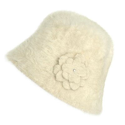 Kapelusze - Gårda Le Vigan Angora Bucket Hat (biały)