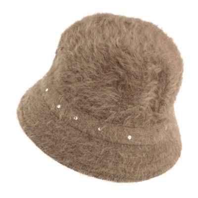 Kapelusze - Gårda Liskeard Angora Bucket Hat (brązowy)