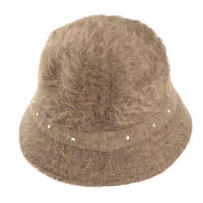 Kapelusze - Gårda Liskeard Angora Bucket Hat (brązowy)