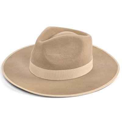 Kapelusze - Gårda Mapleton Wide brimmed Fedora (beżowy)