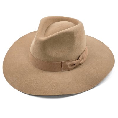 Kapelusze - Gårda Marcola Wide brimmed Fedora (beżowy)