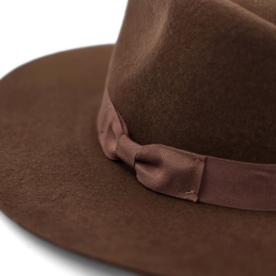 Kapelusze - Gårda Marcola Wide brimmed Fedora (brązowy)