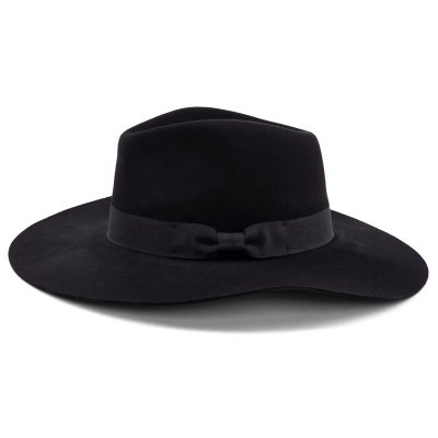 Kapelusze - Gårda Marcola Wide brimmed Fedora (czarny)