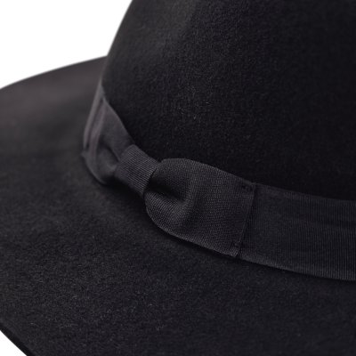 Kapelusze - Gårda Marcola Wide brimmed Fedora (czarny)