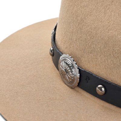 Kapelusze - Gårda Maricopa Fedora (beżowy)