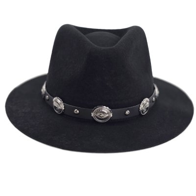 Kapelusze - Gårda Maricopa Fedora (czarny)