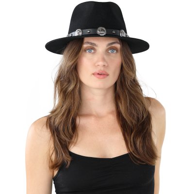 Kapelusze - Gårda Maricopa Fedora (czarny)