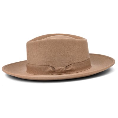 Kapelusze - Gårda Napoli Fedora Wool Hat (beżowy)