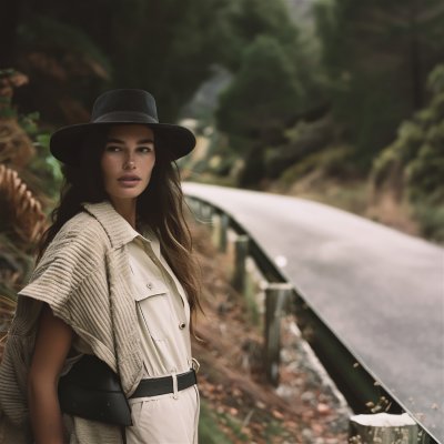 Kapelusze - Gårda Napoli Fedora Wool Hat (czarny)