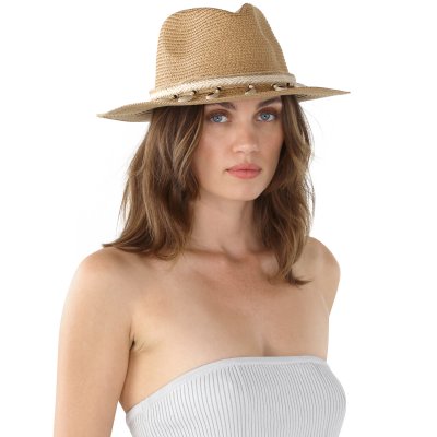 Słomiany kapelusz - Gårda Nerja Fedora (khaki)