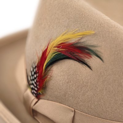 Kapelusze - Gårda Ocala Player Woolfelt (beżowy)