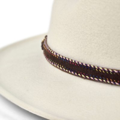 Kapelusze - Gårda Toquerville Crushable Wool felt Western hat (kremowy)
