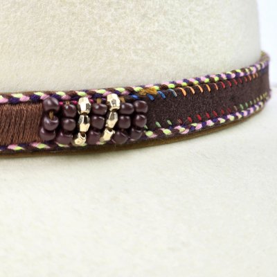 Kapelusze - Gårda Toquerville Crushable Wool felt Western hat (kremowy)