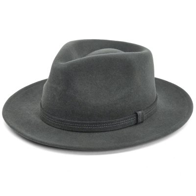 Kapelusze - Gårda Orofino Fedora (szary)