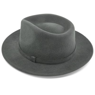 Kapelusze - Gårda Orofino Fedora (szary)