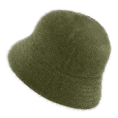 Kapelusze - Gårda Orvieto Angora Bucket Hat (zielony)