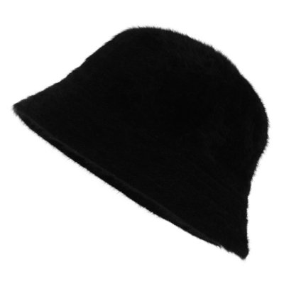 Kapelusze - Gårda Orvieto Angora Bucket Hat (czarny)
