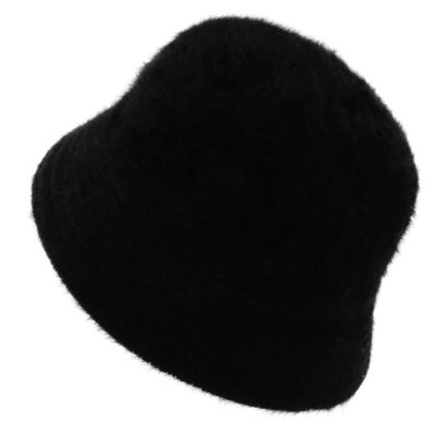 Kapelusze - Gårda Orvieto Angora Bucket Hat (czarny)