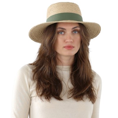 Słomiany kapelusz - Gårda Palma Gambler (natura/zieloność)