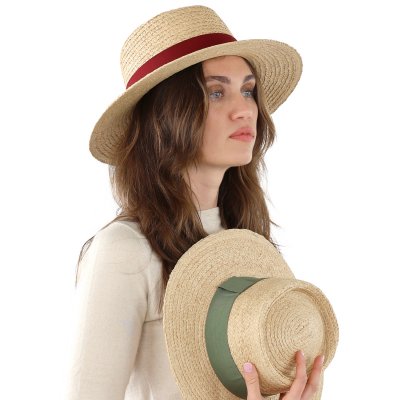 Słomiany kapelusz - Gårda Palma Gambler (natura/zieloność)