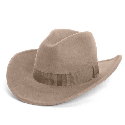 Kapelusze - Gårda Pocatello Crushable Wool felt Western hat (beżowy)