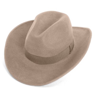 Kapelusze - Gårda Pocatello Crushable Wool felt Western hat (beżowy)
