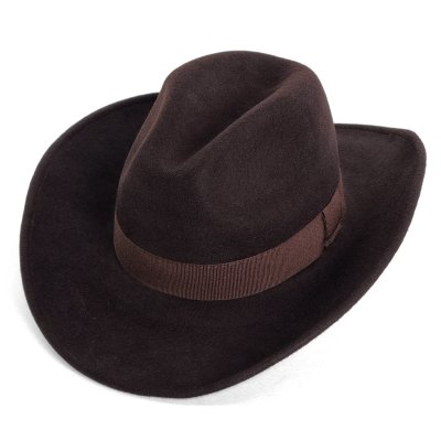 Kapelusze - Gårda Pocatello Crushable Wool felt Western hat (brązowy)