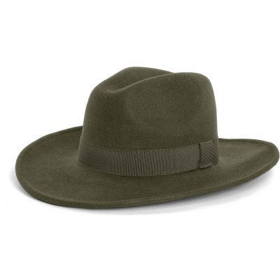 Kapelusze - Gårda Pocatello Crushable Wool felt Western hat (zielony)