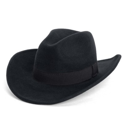 Kapelusze - Gårda Pocatello Crushable Wool felt Western hat (czarny)