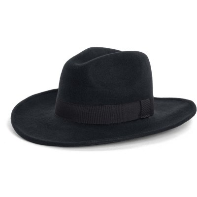 Kapelusze - Gårda Pocatello Crushable Wool felt Western hat (czarny)