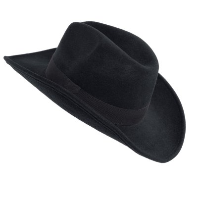 Kapelusze - Gårda Pocatello Crushable Wool felt Western hat (czarny)