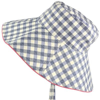 Kapelusze - Gårda Poppy Checkered sun hat (niebieski)