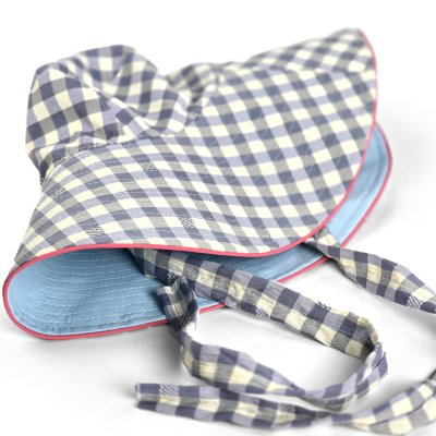 Kapelusze - Gårda Poppy Checkered sun hat (niebieski)