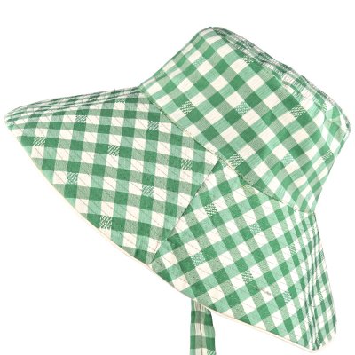 Kapelusze - Gårda Poppy Checkered sun hat (zielony)