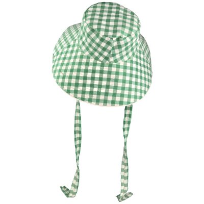 Kapelusze - Gårda Poppy Checkered sun hat (zielony)