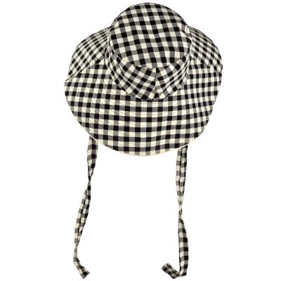 Kapelusze - Gårda Poppy Checkered sun hat (czarny)