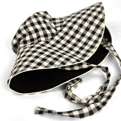 Kapelusze - Gårda Poppy Checkered sun hat (czarny)