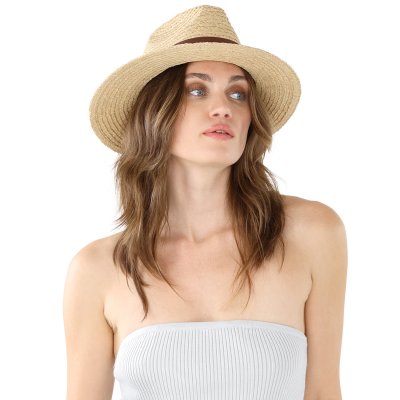 Słomiany kapelusz - Gårda Positano Fedora (naturalny/brązowy)