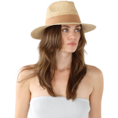 Słomiany kapelusz - Gårda Positano Fedora (naturalny/khaki)