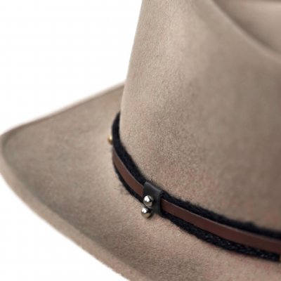 Kapelusze - Gårda Santaquin Crushable Wool felt Western hat (taupe)