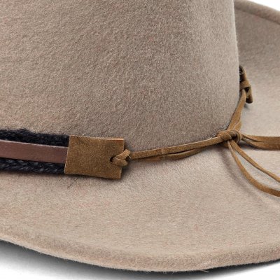 Kapelusze - Gårda Santaquin Crushable Wool felt Western hat (taupe)