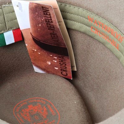 Kapelusze - Gårda Santaquin Crushable Wool felt Western hat (taupe)