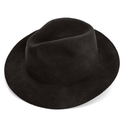 Kapelusze - Gårda Sassari Wool Fedora (czarny)